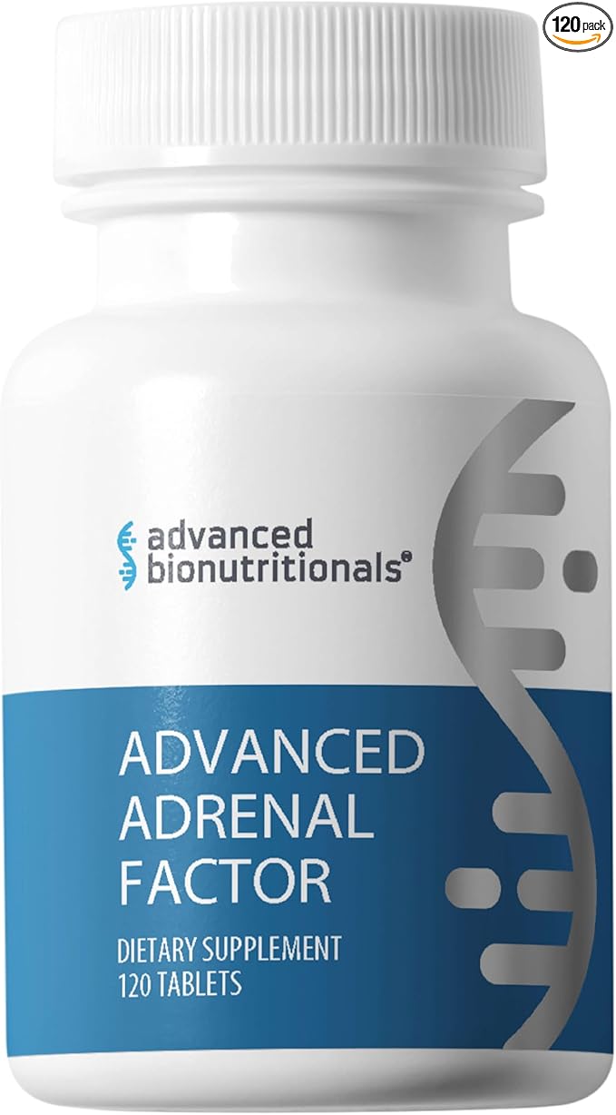 Advanced Bionutritionals Advanced Adrenal Factor – Adrenal Support Supplement – Non-GMO Gluten-Free Vegan – 120 Tablets