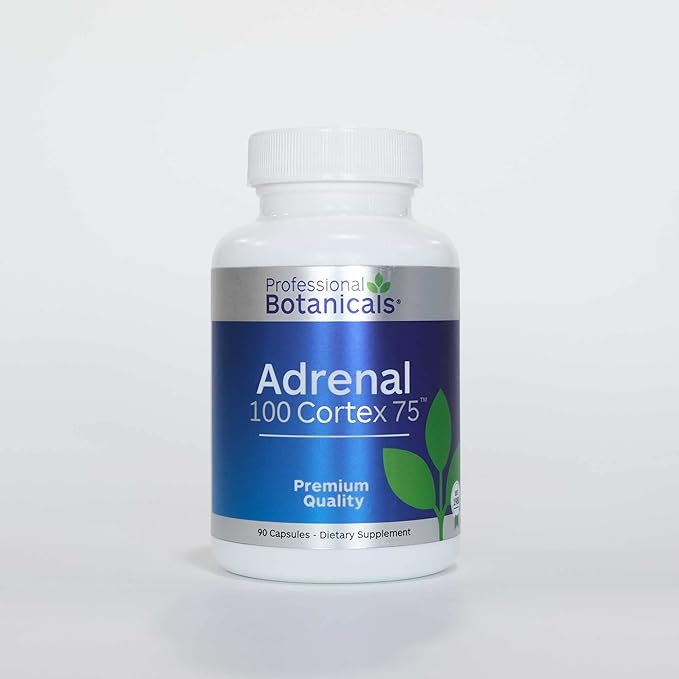 Professional Botanicals Adrenal Cortex Supplement Adrenal Health Supplement Supports Healthy Adrenal Gland Function - 90 Veg Capsules