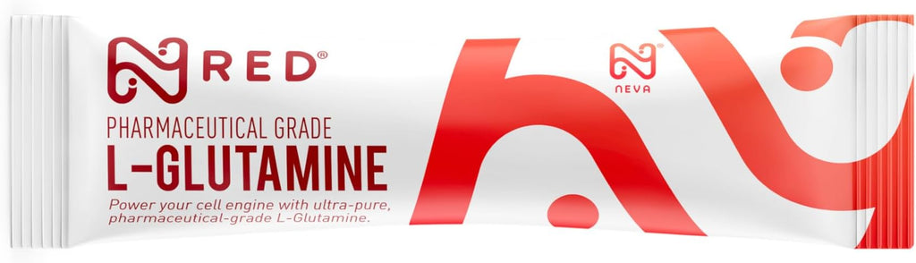 Neva RED Pharmaceutical Grade L-Glutamine Powder 5g Stick Packs 30 Servings