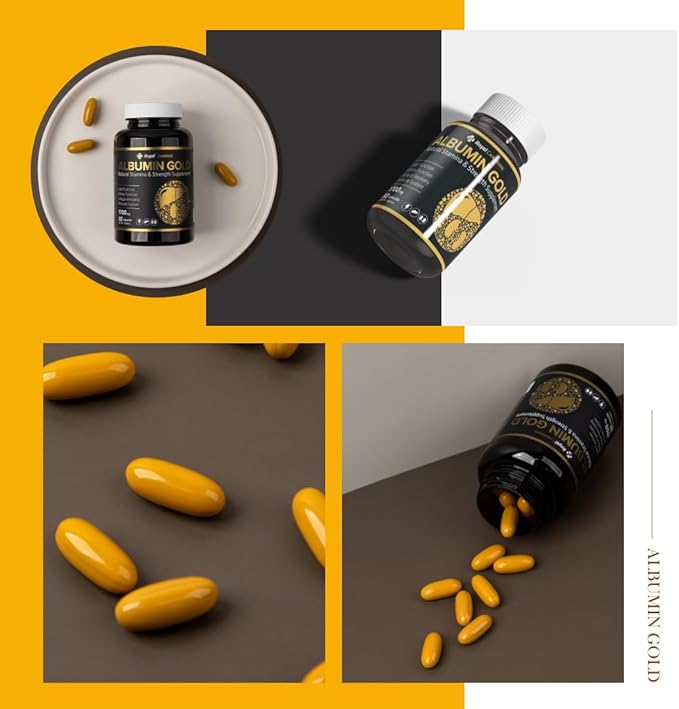 Royal Canadian Albumin Gold 1700mg | Liver Function | Fatigue Recovery | Immune System (100 x 1700mg Capsules)