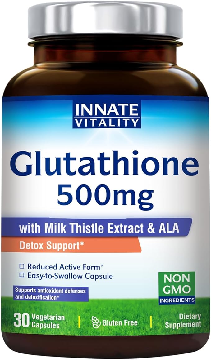 Innate Vitality Pair: Glutathione 500mg with Milk Thistle + Women's Probiotics with Cranberry