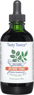 Vitanica Bitters Tonic Liquid Digestion Supplement Digestion Support Alcohol Free Vanilla Orange Vegan 4 Ounce