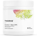 THORNE - Creatine + Alpha GPC - Micronized Creatine Monohydrate Powder - Support for Muscles &amp Cognitive Function* - for Women &amp Men - Watermelon Lemonade - NSF Certified for Sport - 30 Servin