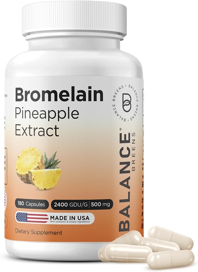 Balancebreens Bromelain Digestive Enzyme + Grass-Fed Colostrum Bundle for Gut &amp Immune Support