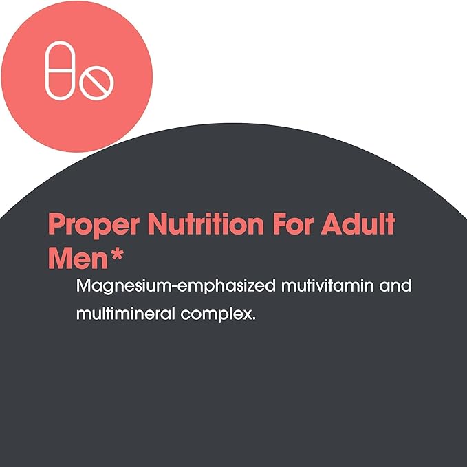 Optimox Androvite for Men - Magnesium Supplement for Men 500mg Multimineral and Multivitamin Supplement with Vitamin C Vitamin D3 Calcium-Free - 180 Count