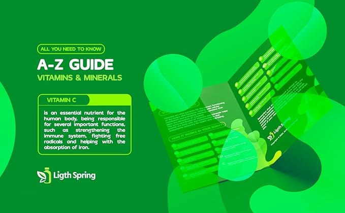 Zero Sugar Vitamin C Gummies Dietary Supplement 250 mg 120 Ct Bundle with Exclusive Vitamins &amp Minerals - A to Z - Better Ligth&ampSpring Guide
