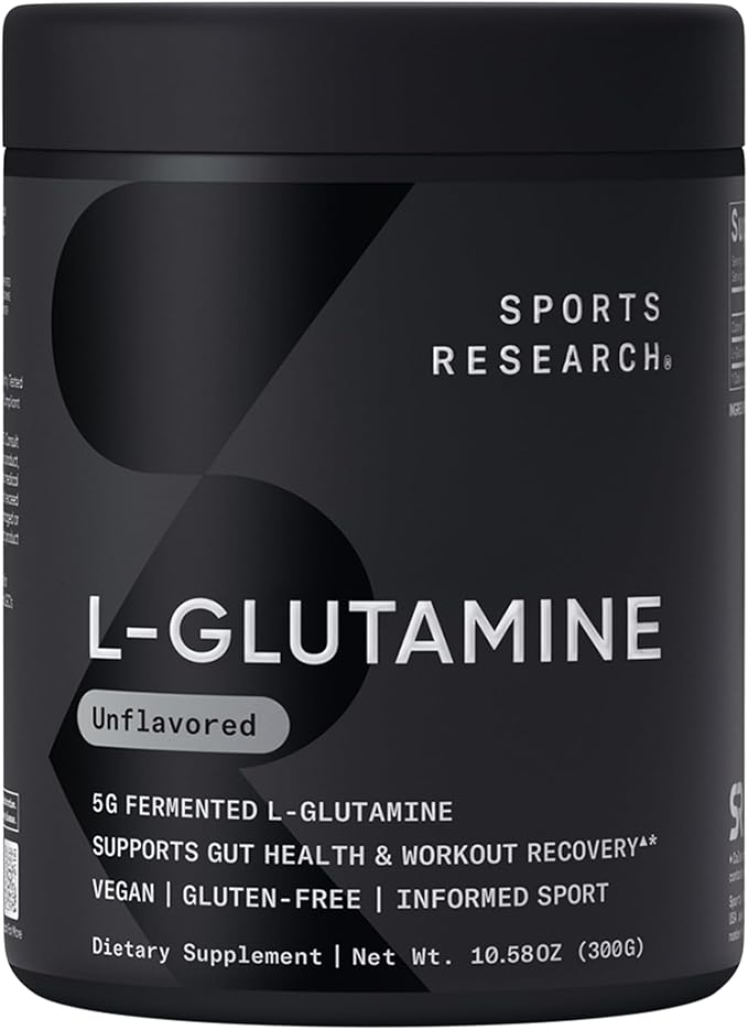 Sports Research® Recovery Matrix - Whey Isolate Protein Powder 2.1lb + L-Glutamine 10.58 Oz + Creatine Monohydrate 10.58 Oz