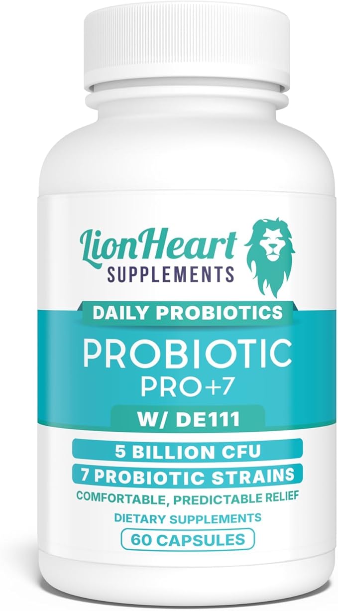 Probiotics for Constipation Relief &amp Gut Health – Naturally Supports Daily Bowel Movement Supplement – Bloat Free - 60 Capsules - for Men and Women