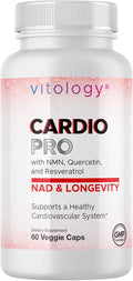 N.A.D.+ Longevity – Cardiovascular Support Supplement with NMN NR Resveratrol Fisetin Quercetin TMG &amp Apigenin – Promote Healthy Heart Function &amp N.A.D.+ Levels – 60 Veggie Capsules