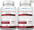 Approved Science® Astaxanthin 12 mg - Extra Strength Antioxidant - Supports Heart Eyes Skin - 180 Vegan Capsules - 6 Month Supply
