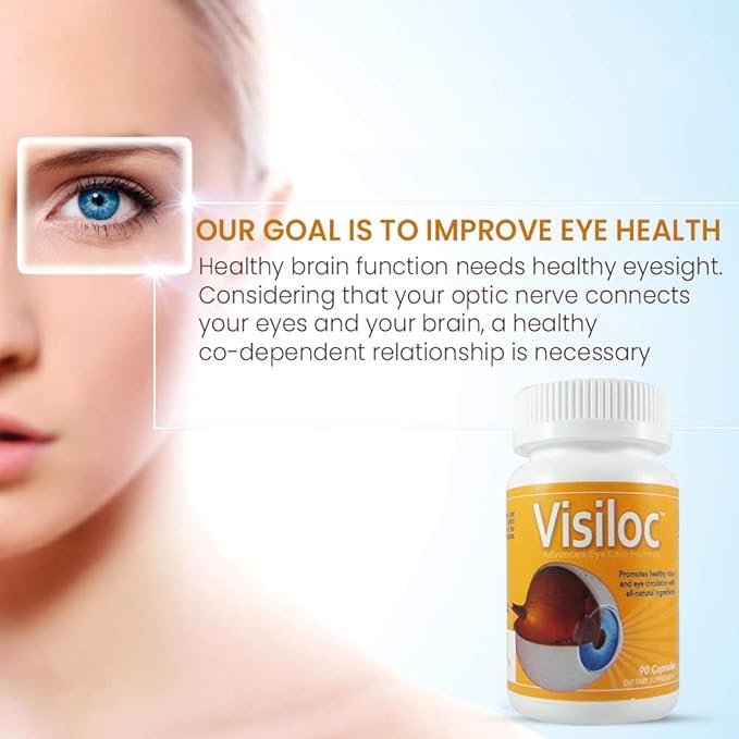 Vision Nutra Visiloc with Nattokinase 3000 FU NSP-2 &amp Vitamin K2 | Support Macular Function Visual Clarity &amp Circulatory Wellness | 90 Vegan Capsules