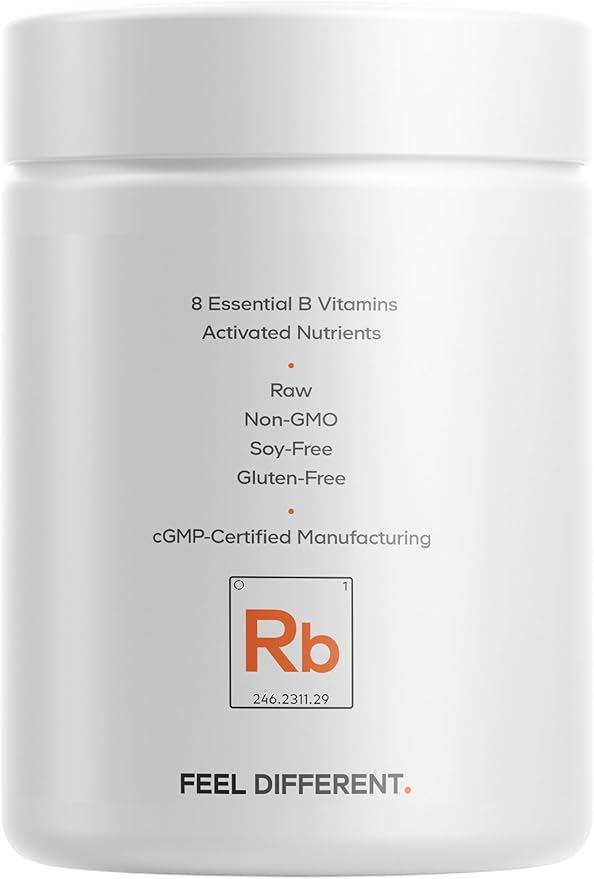 Codeage Raw Vitamin B-Complex Supplement - Essential B Vitamins with Probiotics Digestive Enzymes Fruits &amp Vegetables - 2-Month Supply - Methylfolate - Biotin - Vitamin B12 - Non-GMO - 60 Capsul