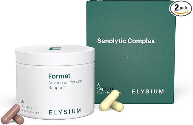 ELYSIUM Format Immune Support Supplement - Vitamin C Supplement Immunity Support Immune Defense Intermittent Senolytic Complex Immune Support for Adults Complete Immunity Supplement - 60ct