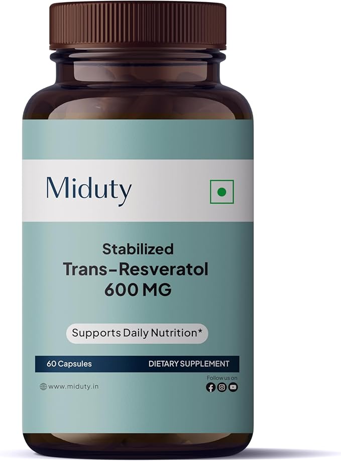 by Palak Notes Stabilized Trans-Resveratrol 600 MG -Liposomal Trans Resveratrol - Green Tea Leaf Extract - Grape Seed Extract - Gluten Free - Non-GMO - 60 Capsules