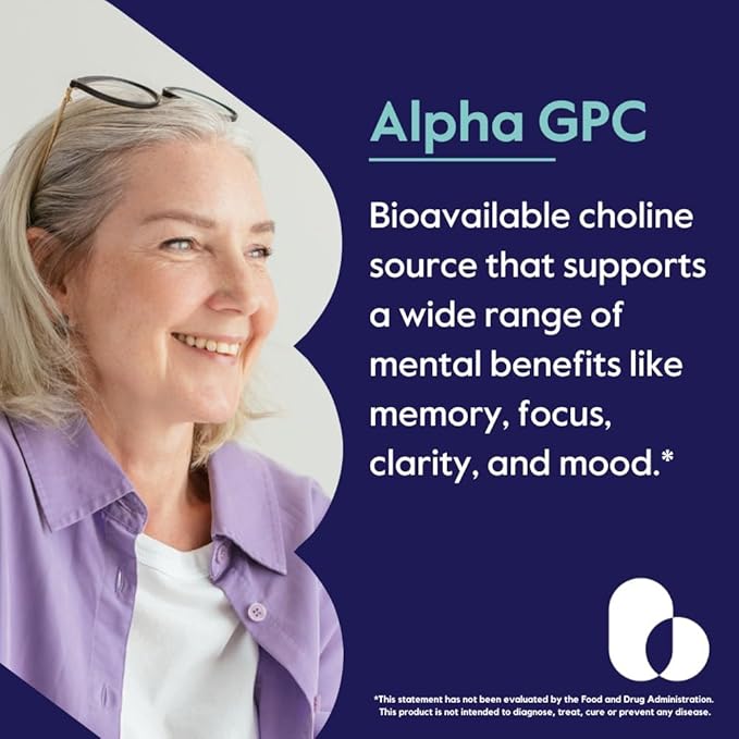 BESTVITE Alpha GPC 600mg per Serving (240 Vegetarian Capsules) (120x2) - No Stearates - Vegan - Non GMO - Gluten Free