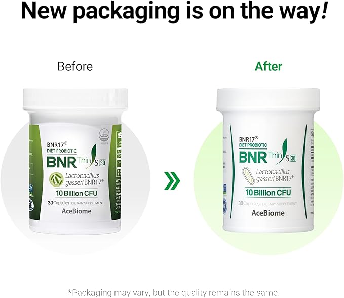 BNRThin S30 Lactobacillus Gasseri BNR17 10 Billion CFU Guaranteed 30Capsules