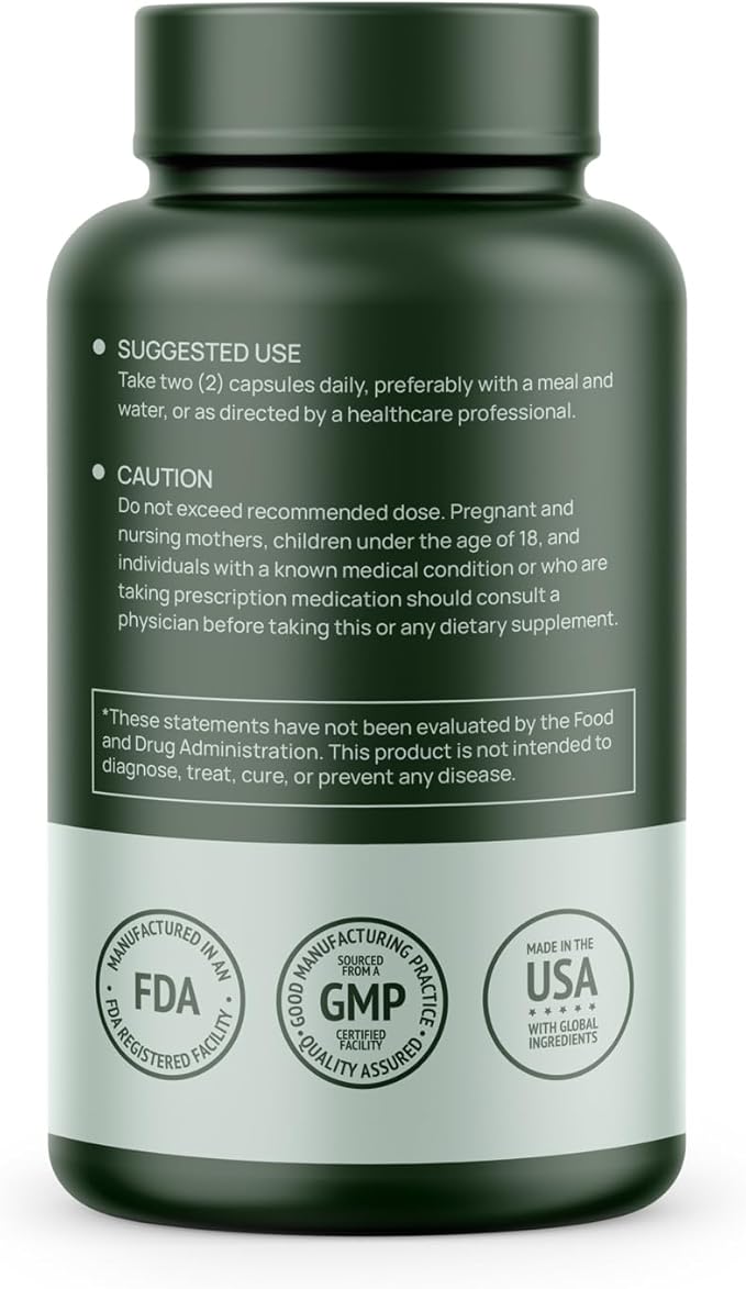 Resveratrol 1400 mg per Serving — 120 Vegan Capsules | High‑Potency Trans‑Resveratrol with Acai Grape Seed &amp Green Tea | Antioxidant Cellular &amp Heart Support