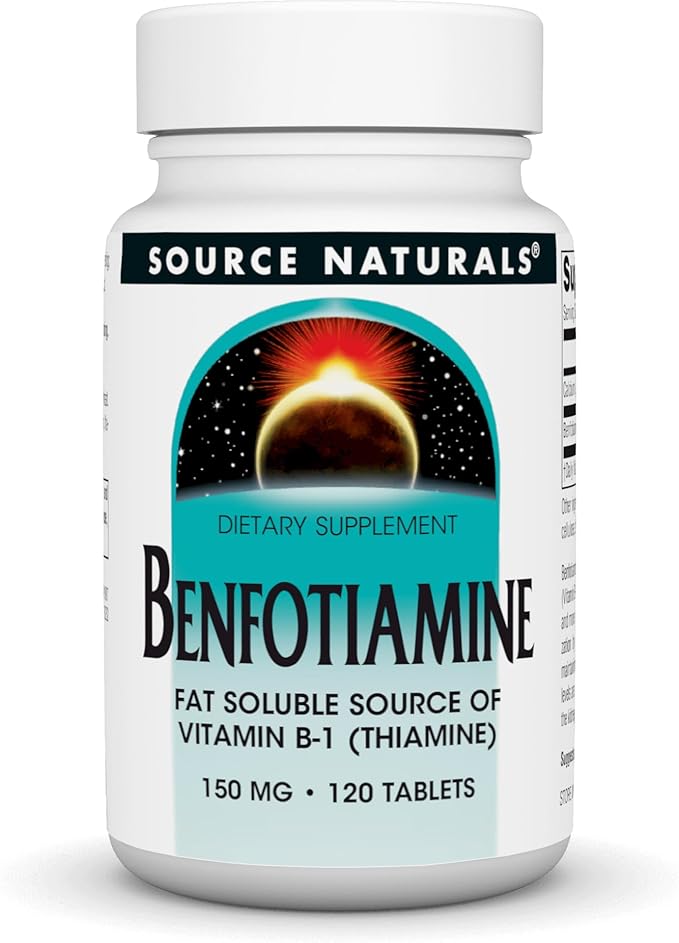 Source Naturals Benfotiamine Fat Soluable Source of Vitamin B-1 150 mg - 120 Tablets