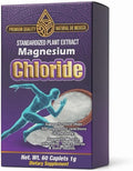 Cloruro de Magnesio – Suplemento Natural Premium | Extracto Estandarizado de Plantas | Favorece la Relajación Muscular Salud del Corazón Nervios y Huesos | 60 Capletas de 1 g