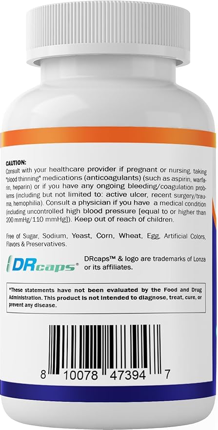 Vitamatic Serrapeptase 240000 SPU Servings 120 Delayed Released Capsules - Enteric Coated - Non-GMO- Made in The USA (120 Count (Pack of 4))