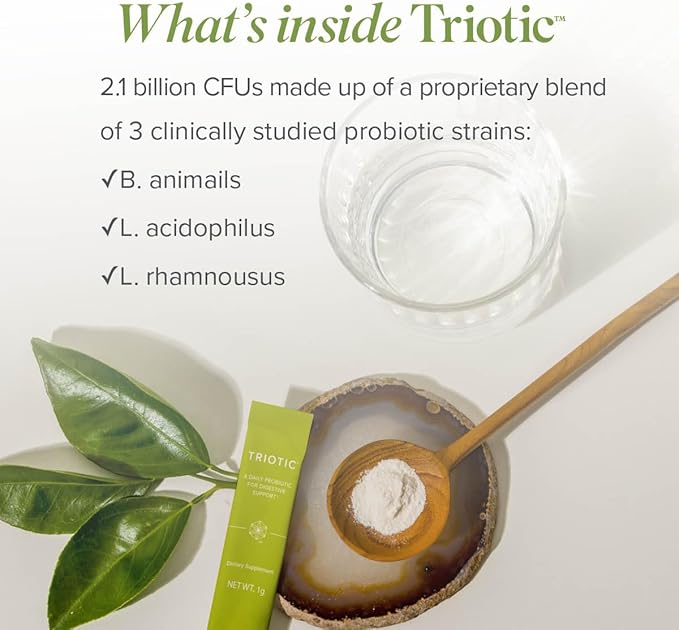 Isagenix Triotic Daily Probiotic that Helps Promote a Balanced Gut Microbiome - 0.035 oz Packets - 30 Servings