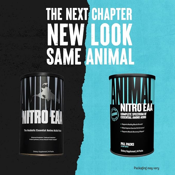 Animal Nitro 44 Packs Essential Amino Acids and BCAA Greens 30 Count Chlorophyll Antioxidant Immune Support