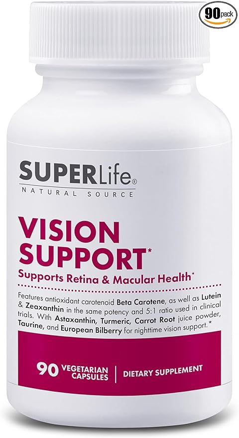 Fresh Start Vision Support with Lutein Zeaxanthin Bilberry &amp Astaxanthin | Antioxidant Formula for Eye Health – 90 Capsules