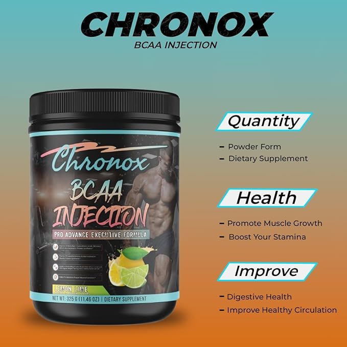 BCAA Amino Acid Blend - Lemon Flavor Pre Workout with A Sugar-Free Formula - BCAA Powder Supports Muscle Recovery Daily Energy &amp an Active Fitness Routine - Enjoy Energy Powder for Active Lifesty