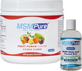 KALA HEALTH MSMPureFruit Punch Flavored Coarse Flakes 8.8 oz and MSM Gel 8 oz Bundle