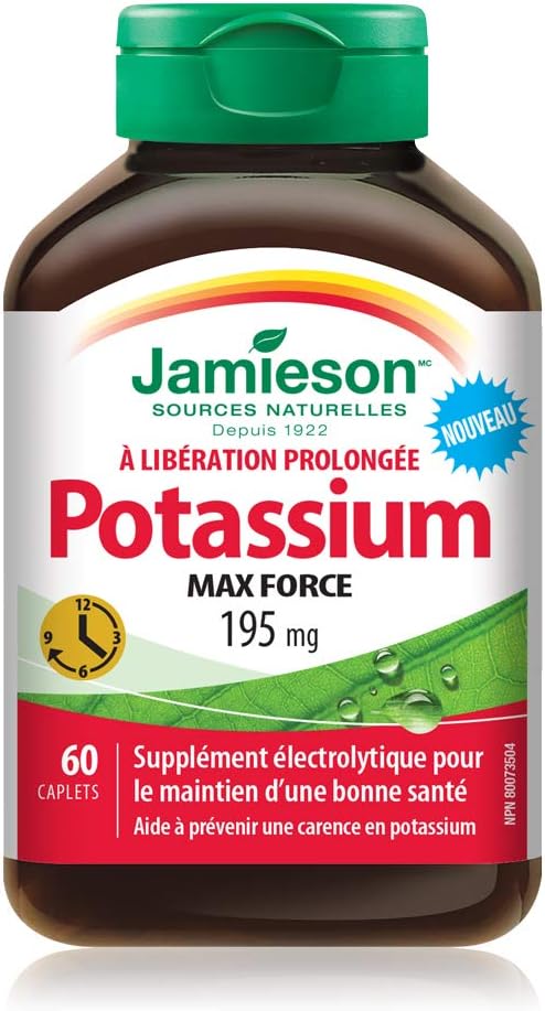 Jamieson Potassium 195mg 60 caplets