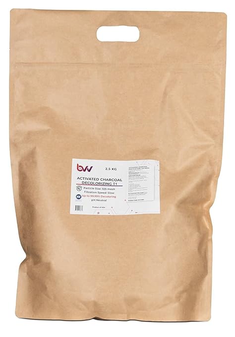 BVV Activated Hardwood Carbon Decolorizing T1 (100% Hardwood Charcoal)-2.5Kg