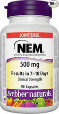 Webber Naturals NEM Natural Eggshell Membrane 500mg 90 Capsules