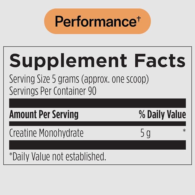 PureFormulas Creatine Monohydrate for Muscle Growth Creatine Monohydrate Powder 90 Servings 16 Oz (1 lb) 450 g Dairy-Free Gluten-Free Non-GMO Enhance Athletic Performance &amp Strength