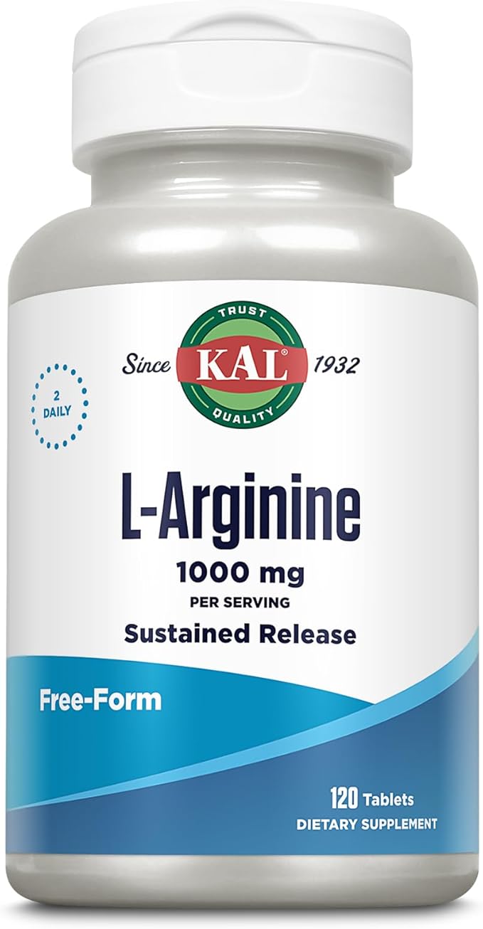 KAL 1000 Mg L-arginine Tablets 120 Count