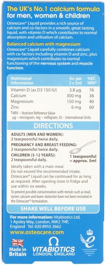 UK's Osteocare Liquid 200ml