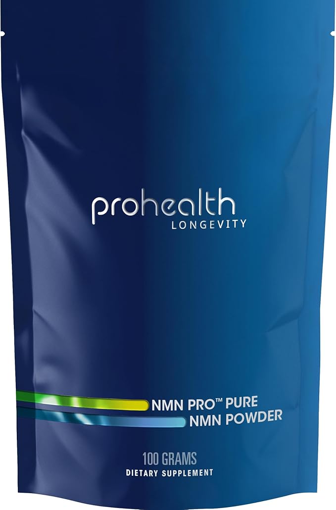ProHealth NMN Pro Powder (100 Grams) Clinically Studied Uthever® NMN. NAD+ Precursor for Cellular Energy Mitochondrial Support &amp Healthy Aging. USA Manufactured Triple Lab-Tested
