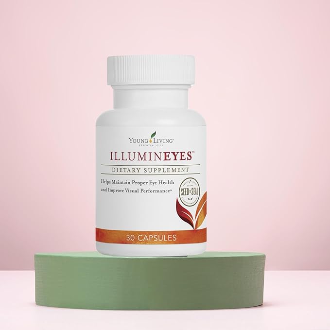 Young Living IlluminEyes - Eye Health Support - Blue Light Protection - Includes Lutein &amp Zeaxanthin - Helps Reduce Eye Strain - Vitamins A &amp C - Vision Care - 30 ct