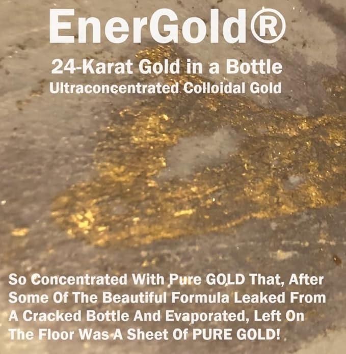 EnerGold® Monoatomic Gold/ORMUS: World's ONLY Pure-G O L D! Deflect Radiation EMFs &amp Low-Energy Frequencies Repair DNA Pineal Gland &amp All Tissues of the Body Energize Your Aura &amp Cha