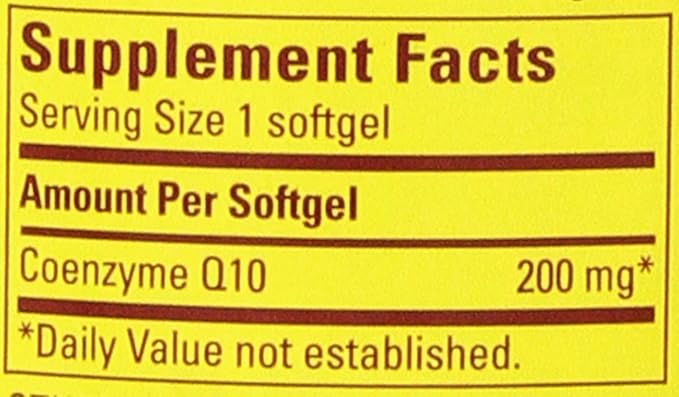 Nature Made CoQ10 Coenzyme Q10 200 mg - 2 Bottles 140 Softgels Each
