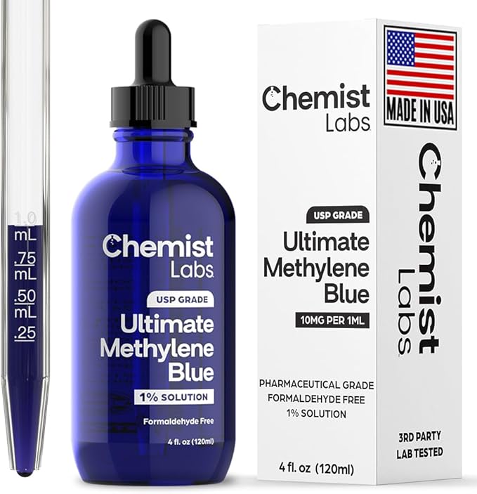 Clarity &amp Focus Stack. 10 mg Spermidine Plus Methylene Blue 1% 4oz