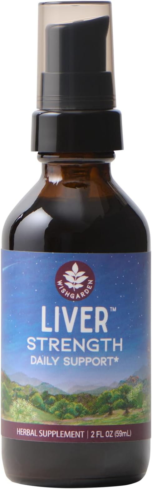 WishGarden Herbs Liver Strength Tonic - Plant-Based Herbal Liver Support Supplement with Burdock Dandelion Root &amp Yellow Dock Root Supports Liver Cleanse Detox &amp Repair Healthy Liver Functi
