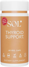 Thyroid Support Supplement - Advanced Thyroid Health Support Metabolism Booster Mental Clarity - Ashwagandha Ginger Adaptogens Magnolia Bark Turmeric Blend - 60 Veggie Capsules