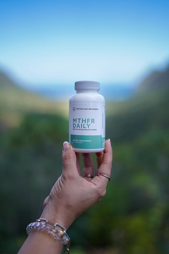 Physician Designed MTHFR Daily Multivitamin | Methylated Multivitamin for Men &amp Women | for Energy Mood &amp Heart | Vitamin B-Complex | 120 Capsules
