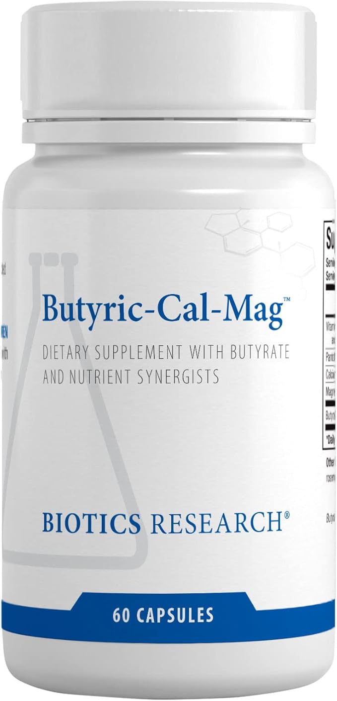 Biotics Research Butyric Cal Mag Intestinal Support Gut Health Supports Healthy Pathways Immune Support 60 Count