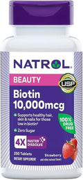 Natrol Biotin BEAUTY 10 000 mcg 250 Fast Dissolve Tablets