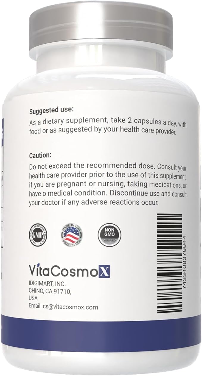 Diosmin Hesperidin 1200 mg Complex 180 Capsules Citrus Bioflavonoids Rich Fruit Extract 100% Vegetarian Non-GMO &amp Gluten Free Diosmin Supplement with Max Strength - 2 Packs