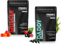 Muscle &amp Vitality Bundle Build Muscle and Support Male Vitality - 60 Muscle Gummies &amp 60 Daddy Capsules