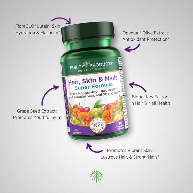 Purity Products - Hair Skin and Nails Super Formula30 Capsules