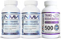 MAAC10 NMN Resveratrol NAD Combo Pack - Nicotinamide Mononucleotide NAD+ Supplement 250mg (60 x 125mg NMN Capsules) 99% Pure Trans Resveratrol Extract (60 x 250mg Capsules)