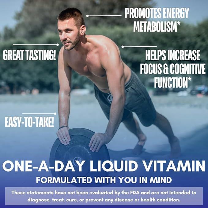 Premium Liquid B Complex Vitamin- Fast Absorbing Liquid B-Complex Supplement w/ all 8 B-vitamins PLUS energizing herbal blend w/ Ginseng Ginkgo and Eleuthero Root - Vegan NON-GMO - 16oz 32 Serv